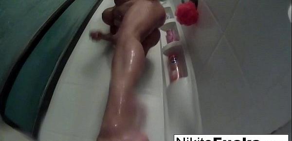  Nikita Von James takes a sexy shower
